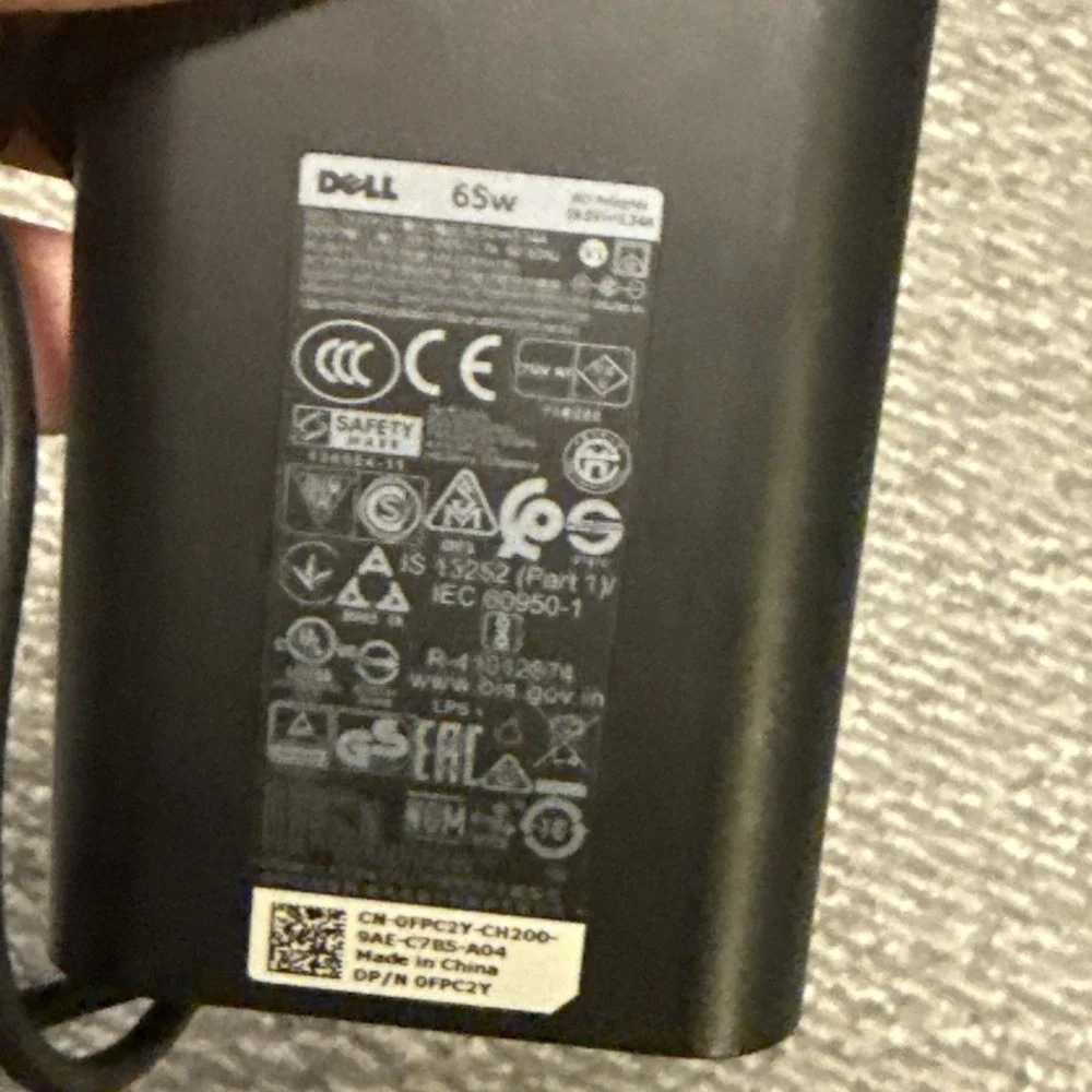 Dell 65W USB-CN‎ OFPC2Y CH200 Type-C AC Adapter Power Supply Laptop Charger